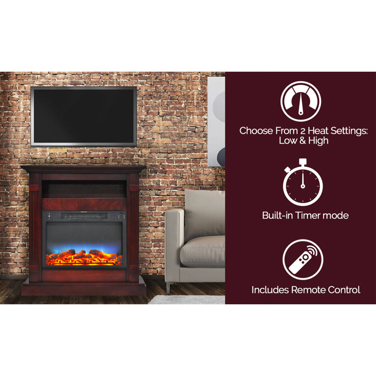 Symple Stuff Emmaus 23'' W Electric Fireplace Insert Wayfair Canada
